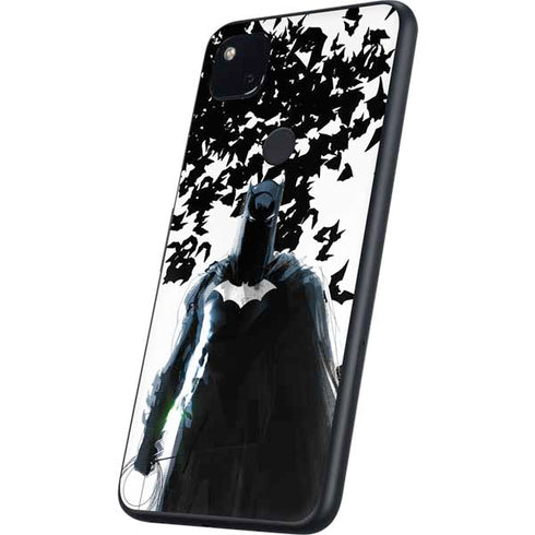 DC Comics Batman Holding batarang Art Google Pixel 4a Skin
